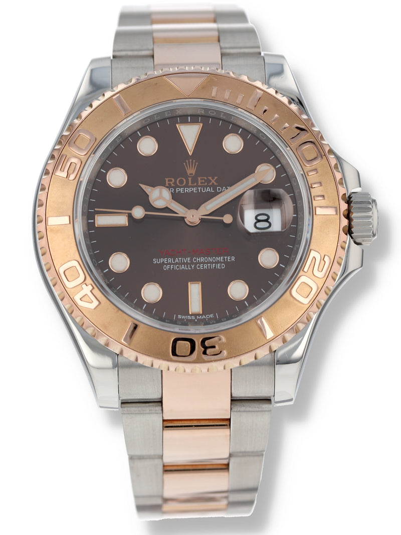 40948: Rolex Stainless Steel and Everose Gold Yacht-Master 40, Ref. 116621, Chocolate Dial