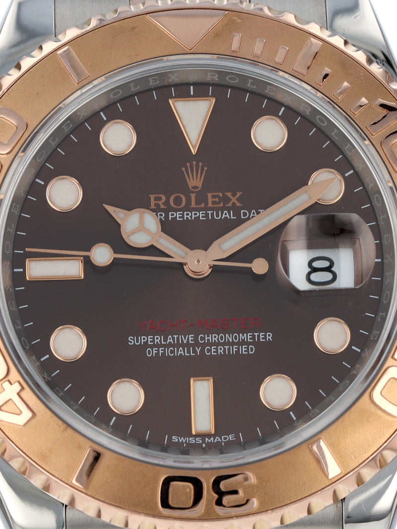 40948: Rolex Stainless Steel and Everose Gold Yacht-Master 40, Ref. 116621, Chocolate Dial