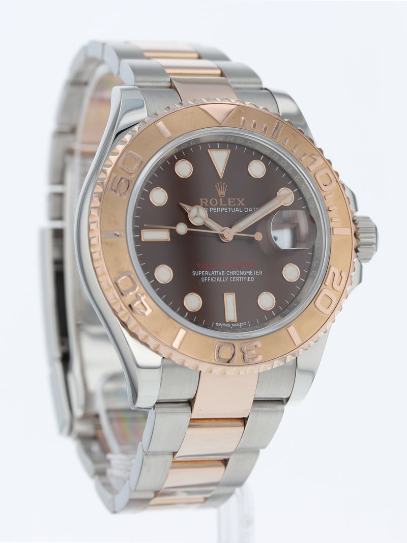 40948: Rolex Stainless Steel and Everose Gold Yacht-Master 40, Ref. 116621, Chocolate Dial