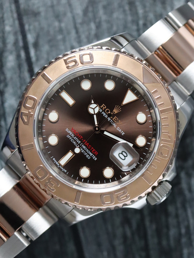 40948: Rolex Stainless Steel and Everose Gold Yacht-Master 40, Ref. 116621, Chocolate Dial