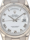 40956: Rolex 18k White Gold President, Ref. 118239, Circa 2003
