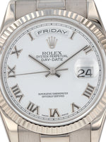 40956: Rolex 18k White Gold President, Ref. 118239, Circa 2003