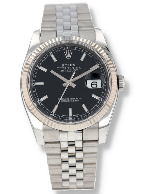 40962: Rolx Datejust 36, Ref. 116234, Full Set + Rolex Warranty Card