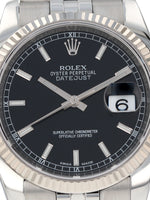 40962: Rolx Datejust 36, Ref. 116234, Full Set + Rolex Warranty Card