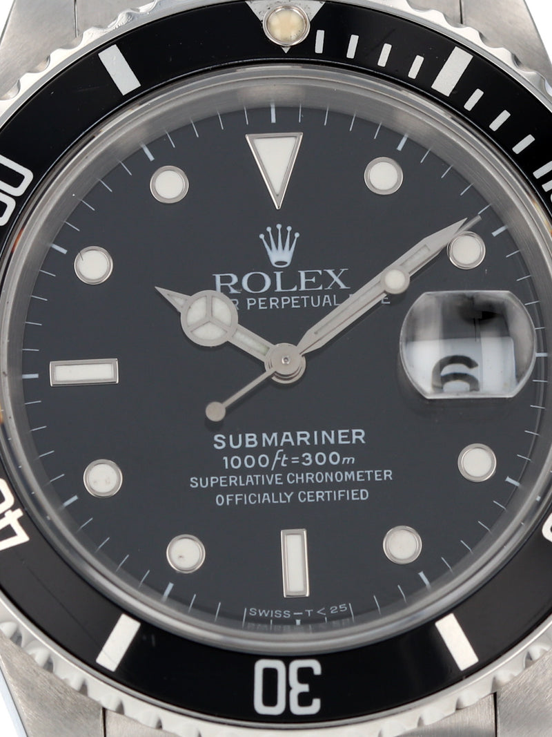 40968: Rolex Submariner 40, Ref. 16610, Circa 1989