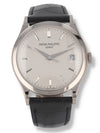 40969: Patek Philippe 18k White Gold Calatrava, Ref. 5296G-010, Box and Papers 2016