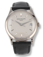 40969: Patek Philippe 18k White Gold Calatrava, Ref. 5296G-010, Box and Papers 2016