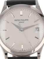 40969: Patek Philippe 18k White Gold Calatrava, Ref. 5296G-010, Box and Papers 2016