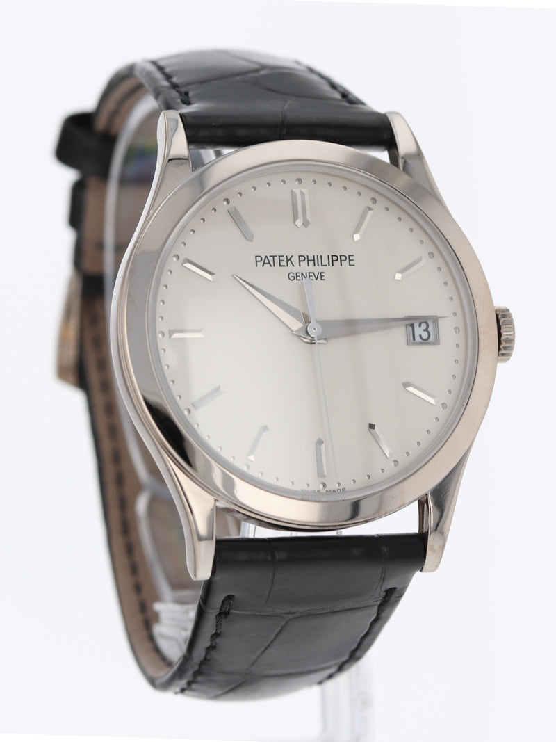 40969: Patek Philippe 18k White Gold Calatrava, Ref. 5296G-010, Box and Papers 2016