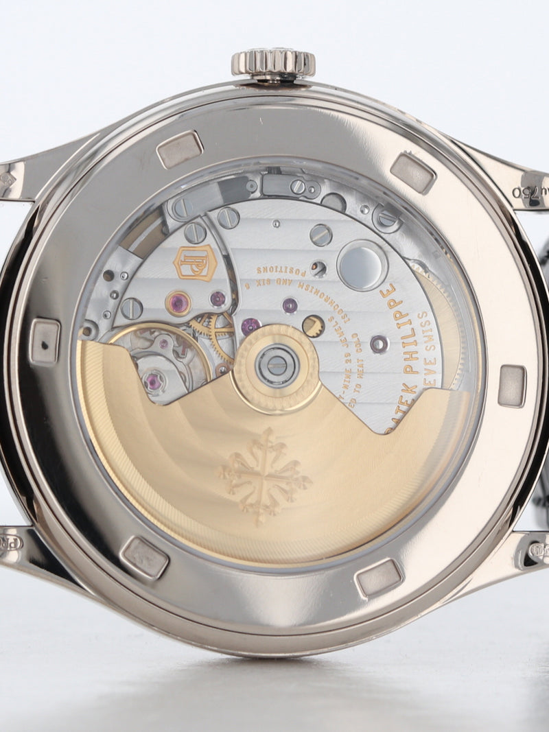 40969: Patek Philippe 18k White Gold Calatrava, Ref. 5296G-010, Box and Papers 2016