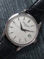 40969: Patek Philippe 18k White Gold Calatrava, Ref. 5296G-010, Box and Papers 2016