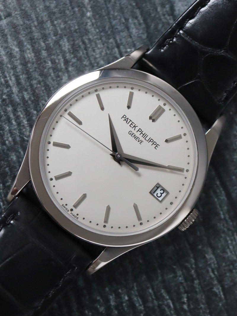 40969: Patek Philippe 18k White Gold Calatrava, Ref. 5296G-010, Box and Papers 2016