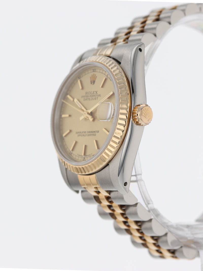 40973: Rolex Mid-Size Datejust 31, Ref. 68273, Circa 1989, Rolex Service Card 2015