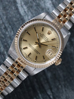 40973: Rolex Mid-Size Datejust 31, Ref. 68273, Circa 1989, Rolex Service Card 2015