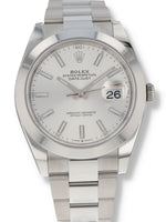 (T) 40976: Rolex Datejust 41, Ref. 126300, Box and 2025 Card. Like New