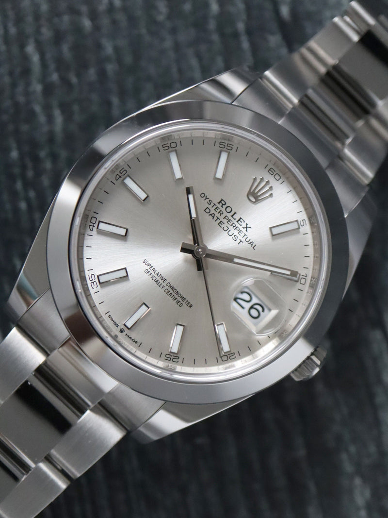 (T) 40976: Rolex Datejust 41, Ref. 126300, Box and 2025 Card. Like New