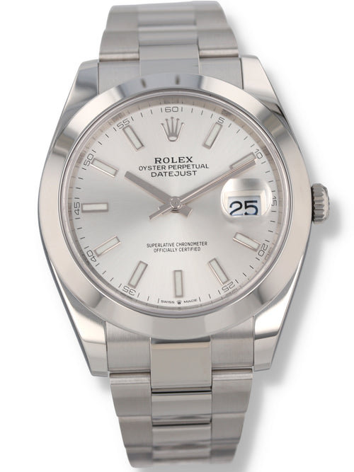 40977: Rolex Datejust 41, Ref. 126300, Box and Card 2025 LIKE NEW