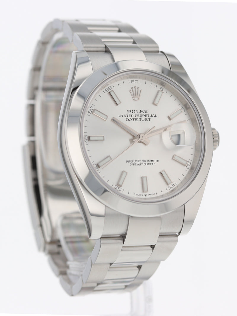 40977: Rolex Datejust 41, Ref. 126300, Box and Card 2025 LIKE NEW