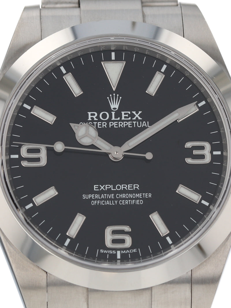 40979: Rolex Explorer 39, Ref. 214270, Mark II Dial, Box and 2020 Card