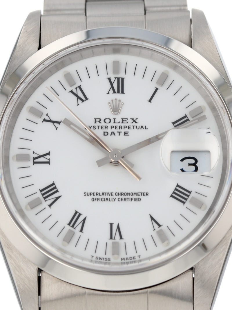 40985: Rolex Date, Ref. 15200, Circa 1990. Rolex CPO Card 2025