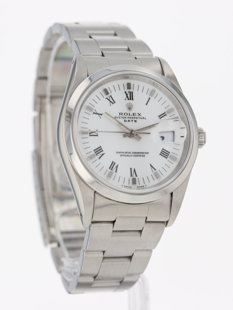 40985: Rolex Date, Ref. 15200, Circa 1990. Rolex CPO Card 2025