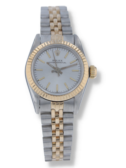 40993: Rolex Ladies Oyster Perpetual, Ref. 67193, Circa 1989. Rolex Box and Booklets