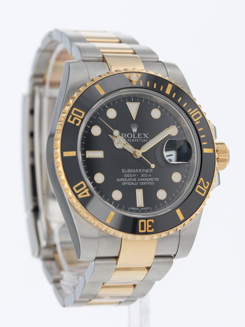 41006: Rolex Submariner 40, Ref. 116613LN, Box and 2013 Card