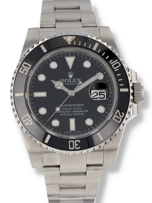 41011: Rolex Submariner 40, Ref. 116610LN, Box and 2016 Card with 2025 Service Card