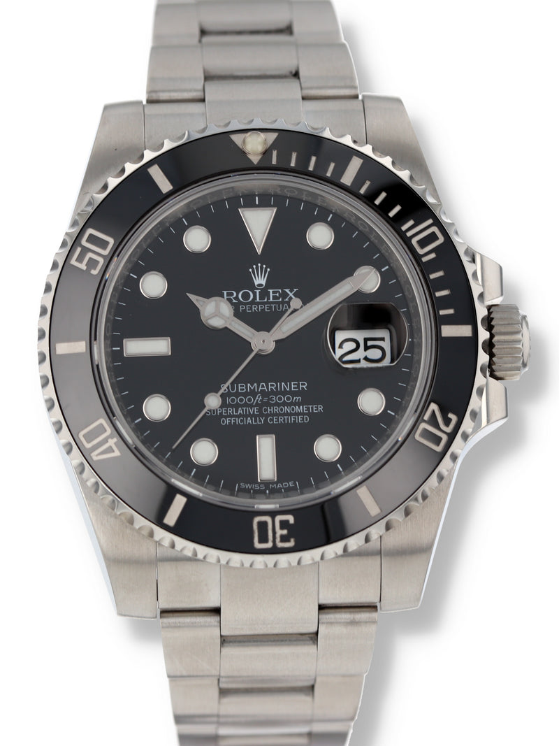 41011: Rolex Submariner 40, Ref. 116610LN, Box and 2016 Card with 2025 Service Card