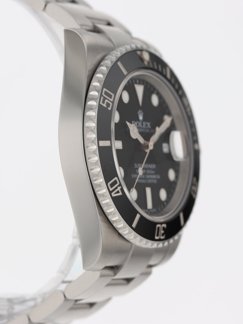 41011: Rolex Submariner 40, Ref. 116610LN, Box and 2016 Card with 2025 Service Card