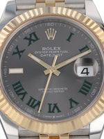 41013: Rolex Datejust 41, Wimbledon Dial, Ref. 126333, Full Set 2025 LIKE NEW