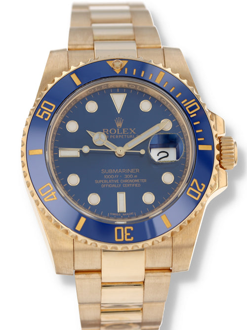 41015: Rolex Submariner 40, Ref. 116618LB, Full Set 2015