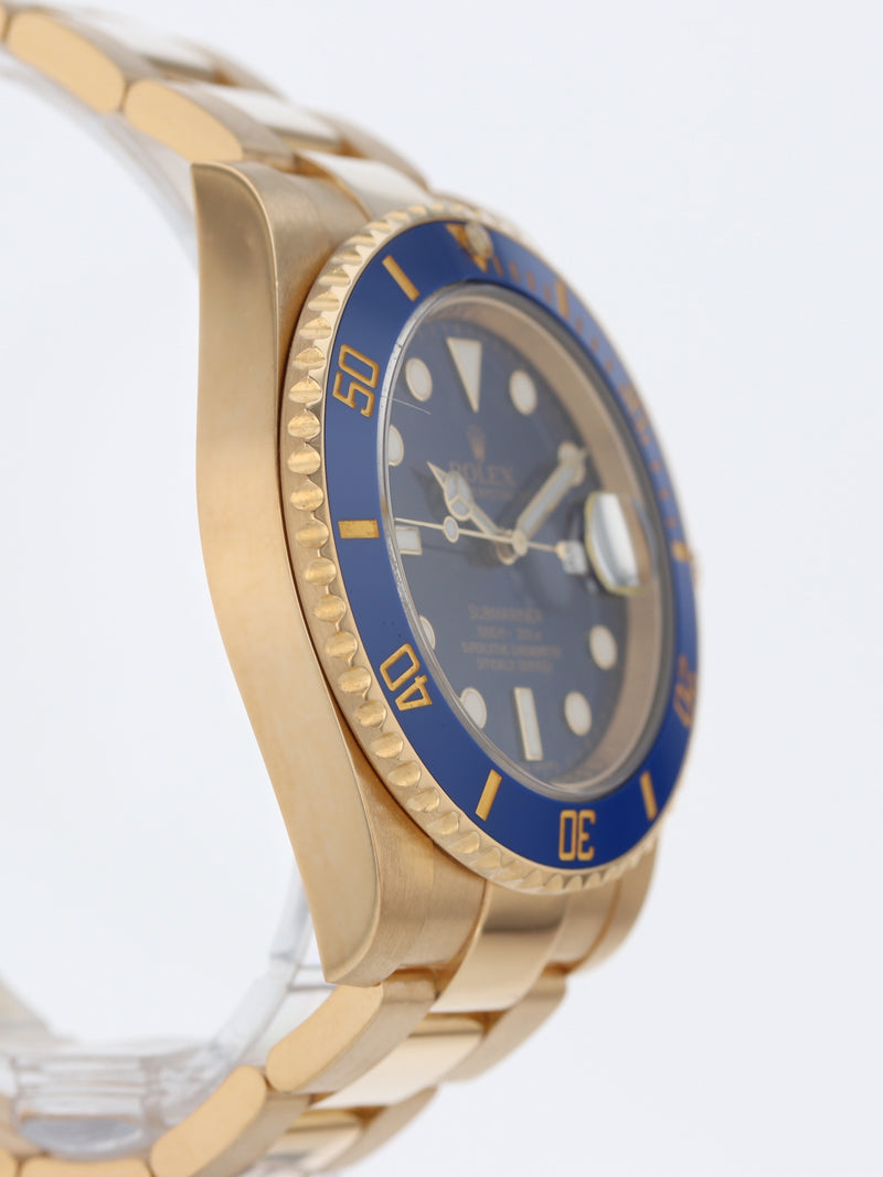 41015: Rolex Submariner 40, Ref. 116618LB, Full Set 2015