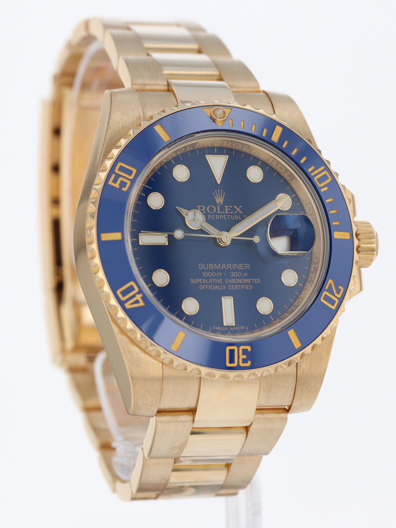 41015: Rolex Submariner 40, Ref. 116618LB, Full Set 2015