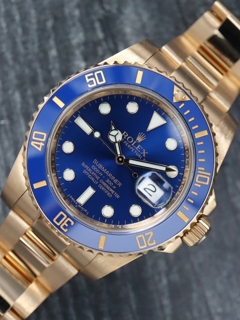 41015: Rolex Submariner 40, Ref. 116618LB, Full Set 2015