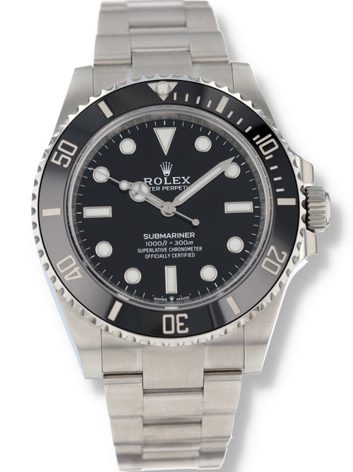 41016: Rolex Submariner "No Date", Ref. 124060, Full Set 2025 LIKE NEW