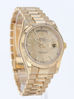 41033: Rolex 18k Yellow Gold President, Ref. 118238, Box and Card Circa 2007