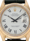 41040: Rolex 18k Yellow Gold Datejust 36, Ref. 16018, Circa 1980, Rare Buckley Dial