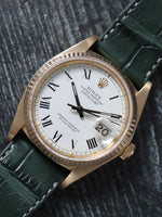 41040: Rolex 18k Yellow Gold Datejust 36, Ref. 16018, Circa 1980, Rare Buckley Dial