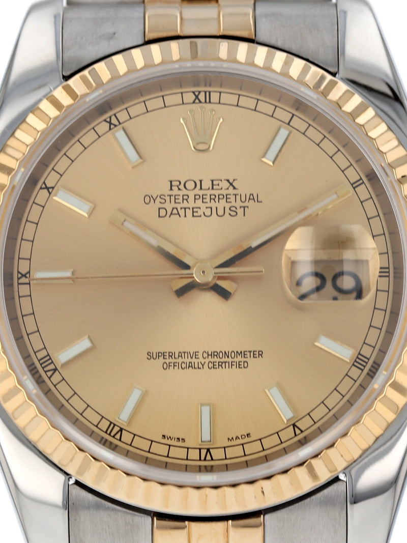 41051: Rolex Datejust 36, Ref. 116233, Box and Papers 2005