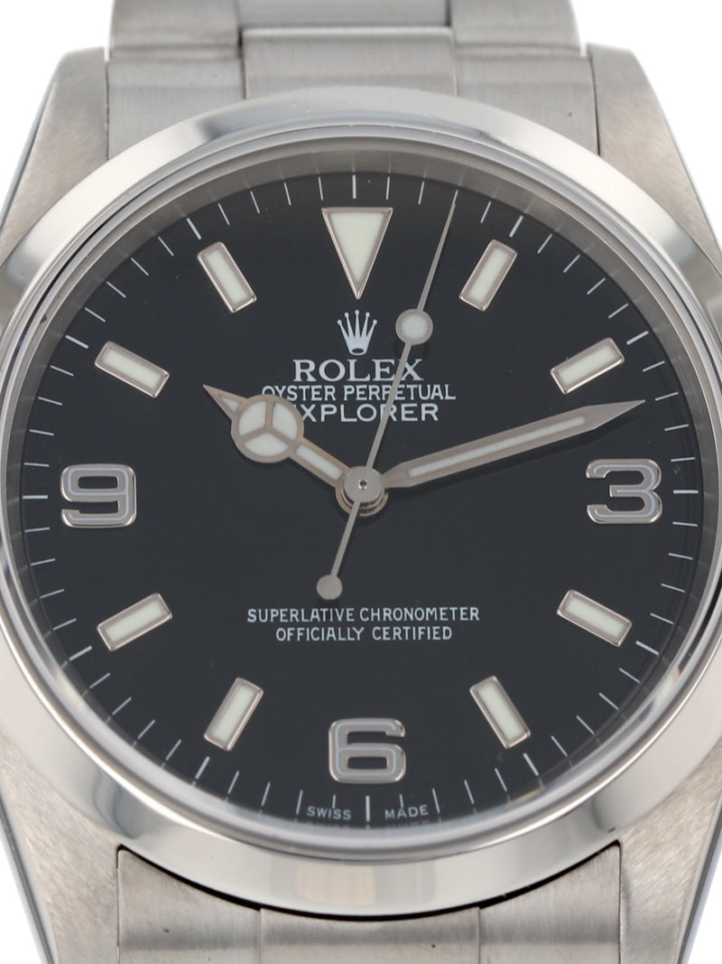 41052: Rolex Explorer 36, Ref. 114270, Box and Papers 2004