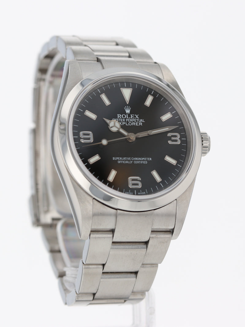 41052: Rolex Explorer 36, Ref. 114270, Box and Papers 2004