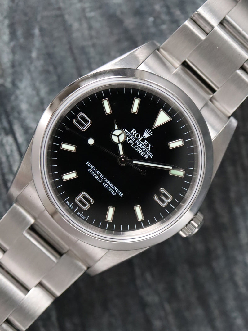 41052: Rolex Explorer 36, Ref. 114270, Box and Papers 2004