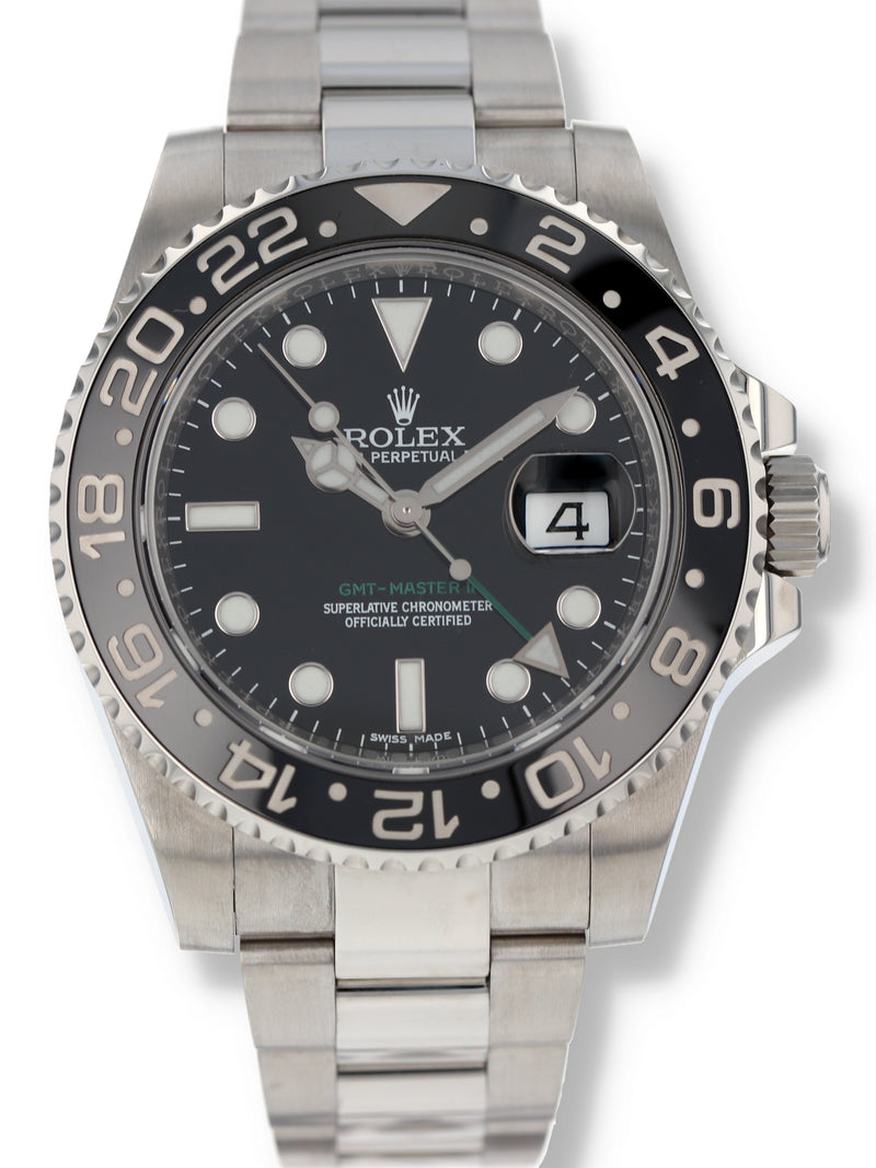 41086: Rolex GMT-Master II, Ref. 116710LN, Box and Card 2015