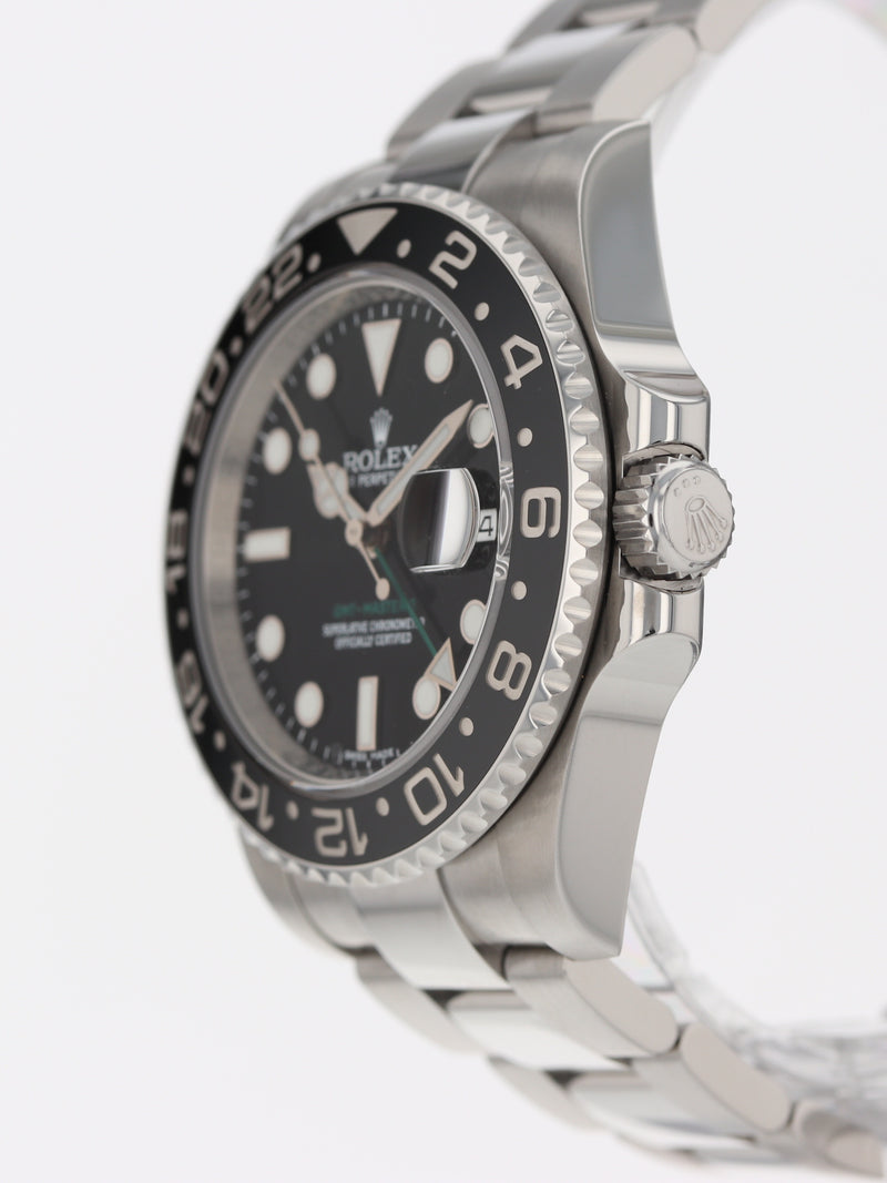41086: Rolex GMT-Master II, Ref. 116710LN, Box and Card 2015