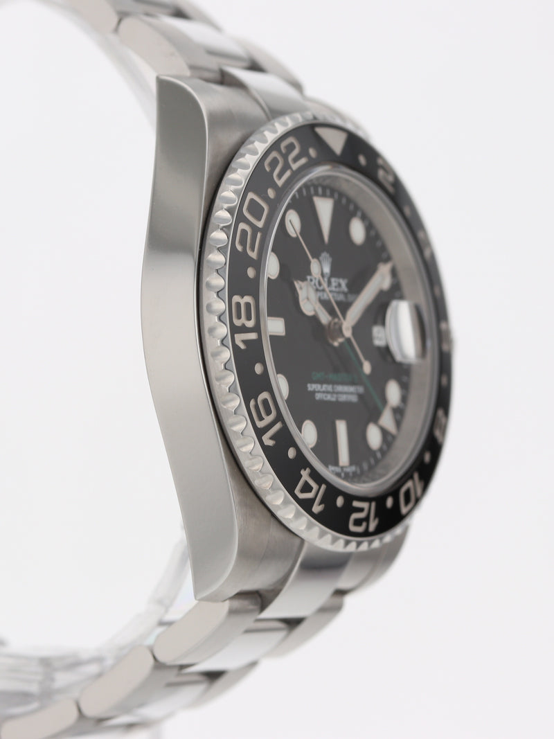 41086: Rolex GMT-Master II, Ref. 116710LN, Box and Card 2015