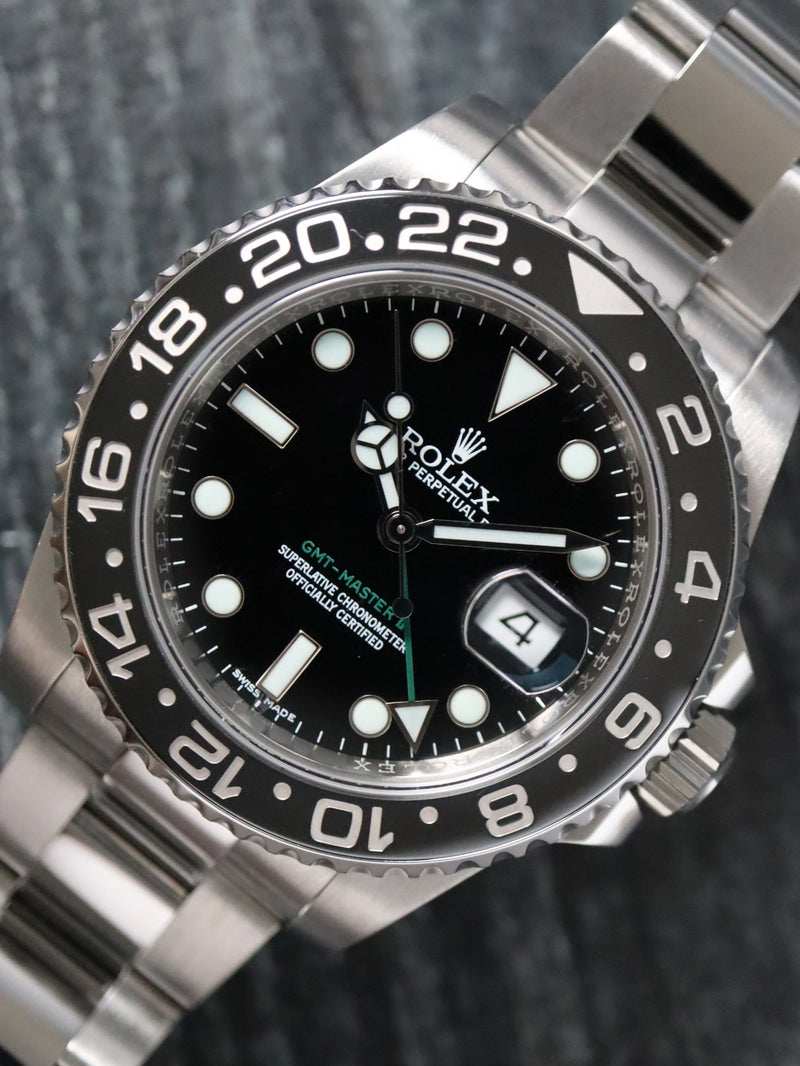 41086: Rolex GMT-Master II, Ref. 116710LN, Box and Card 2015