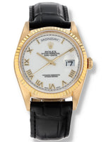 41090: Rolex 18k Day-Date, Ref. 18238, 2025 Service Card and Box