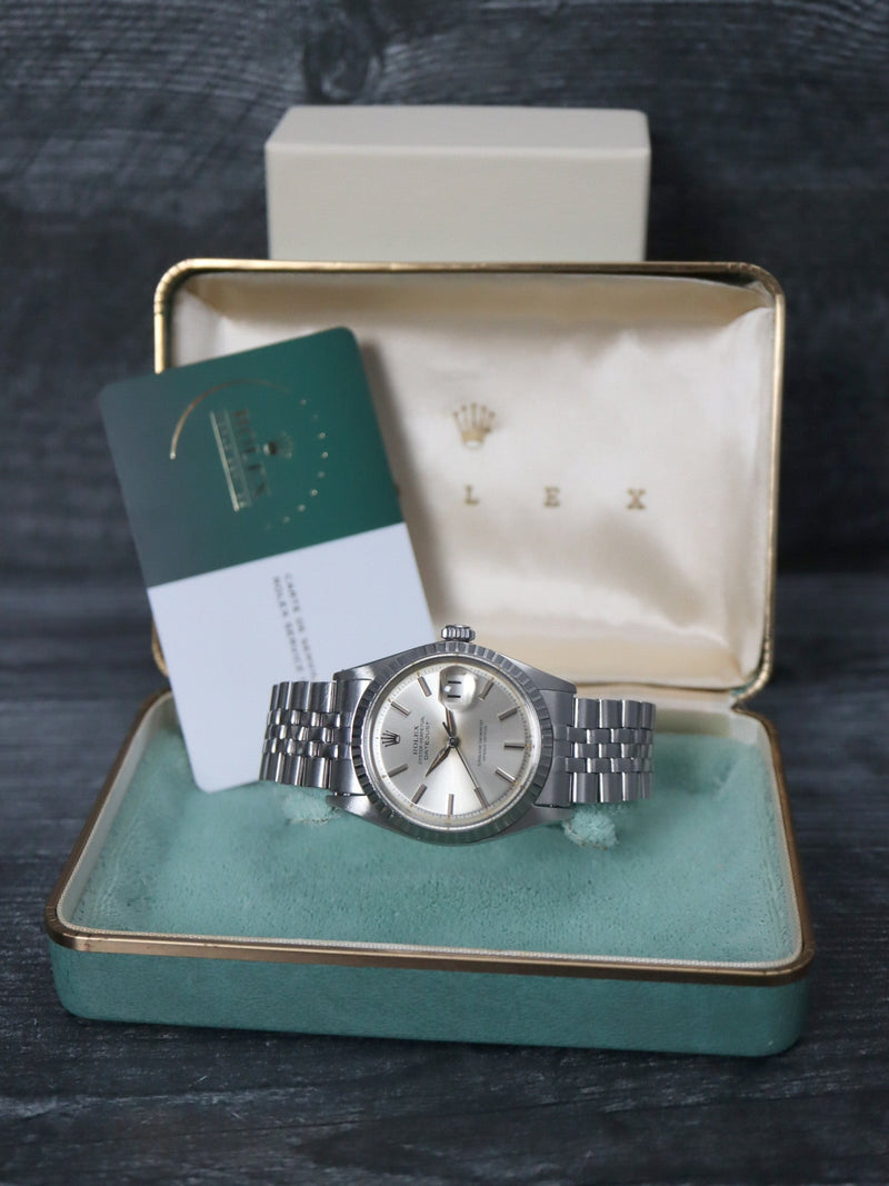 41101: Rolex Vintage Datejust 36, Ref. 1603/0, Circa 1965. Rolex box and service card 2025
