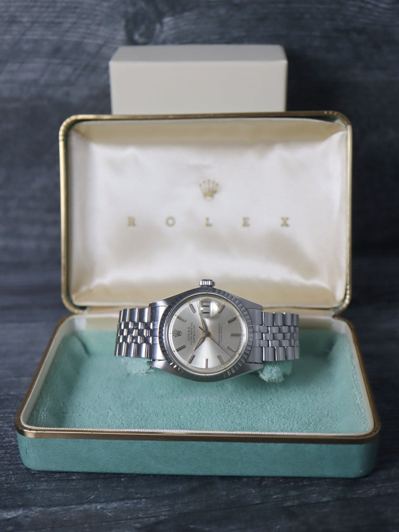 41101: Rolex Vintage Datejust 36, Ref. 1603/0, Circa 1965. Rolex box and service card 2025